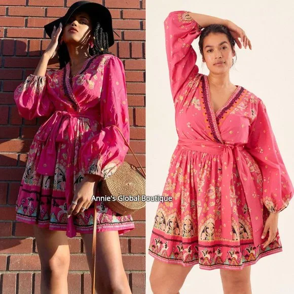 RARE NWT ANTHROPOLOGIE Raquel Floral Embroidered Beaded Mini Dress. Size 3X - Picture 16 of 16